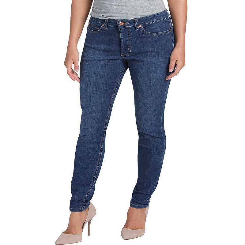 UPC 889440229789 product image for Women's Dickies Perfect Shape Skinny Stretch Jeans, Size: 12 Regular, Red Overfl | upcitemdb.com