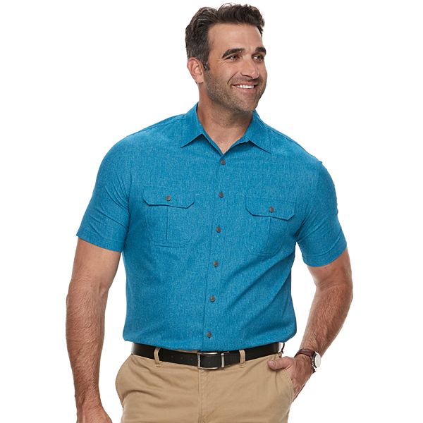 Big & Tall Croft & Barrow® Regular-Fit Outdoor Quick-Dry Button-Down Shirt