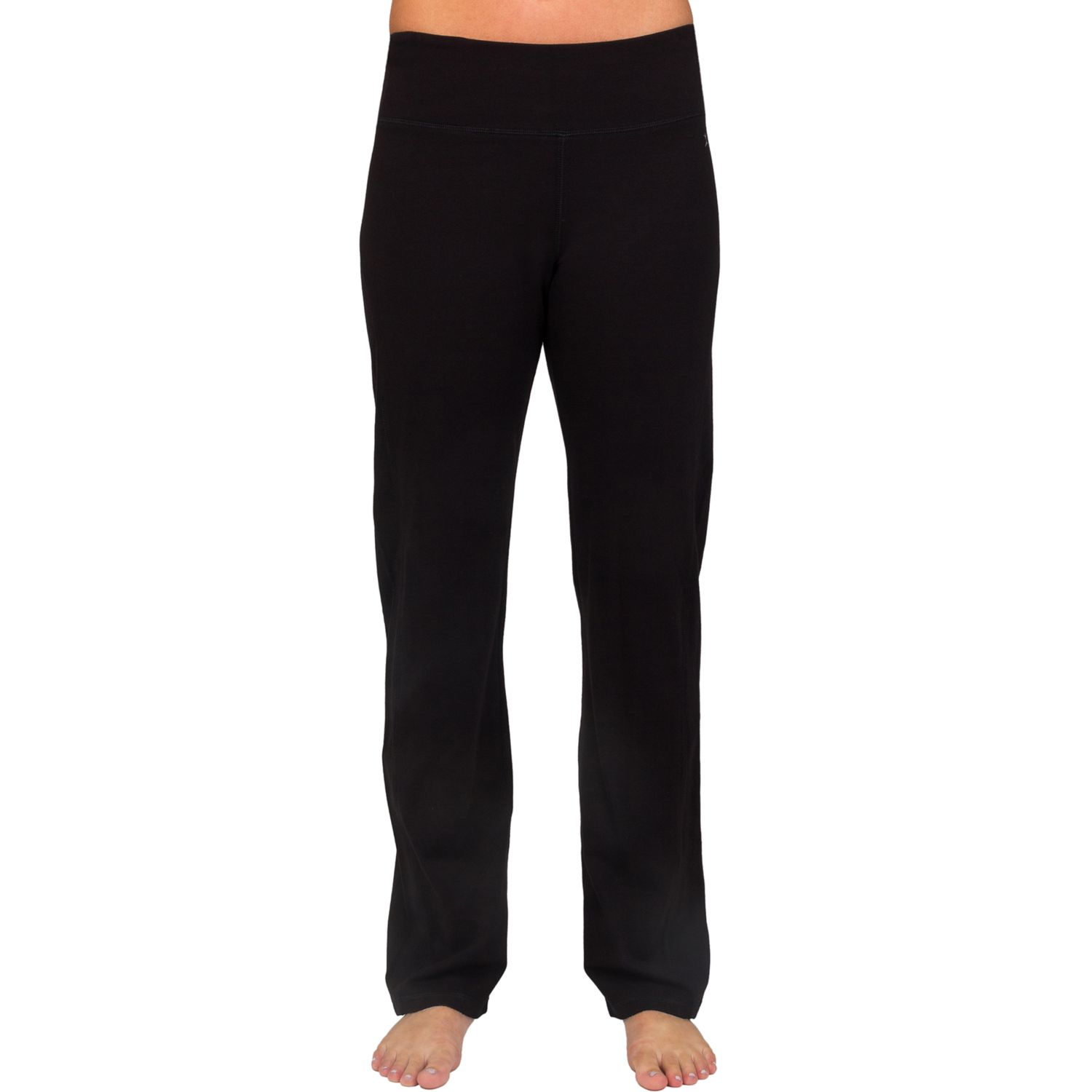 Danskin Women's Sleek Fit Yoga Pant, Black, Medium 