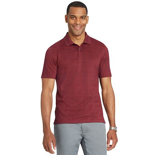 Men's Van Heusen Flex Classic-Fit Windowpane Polo