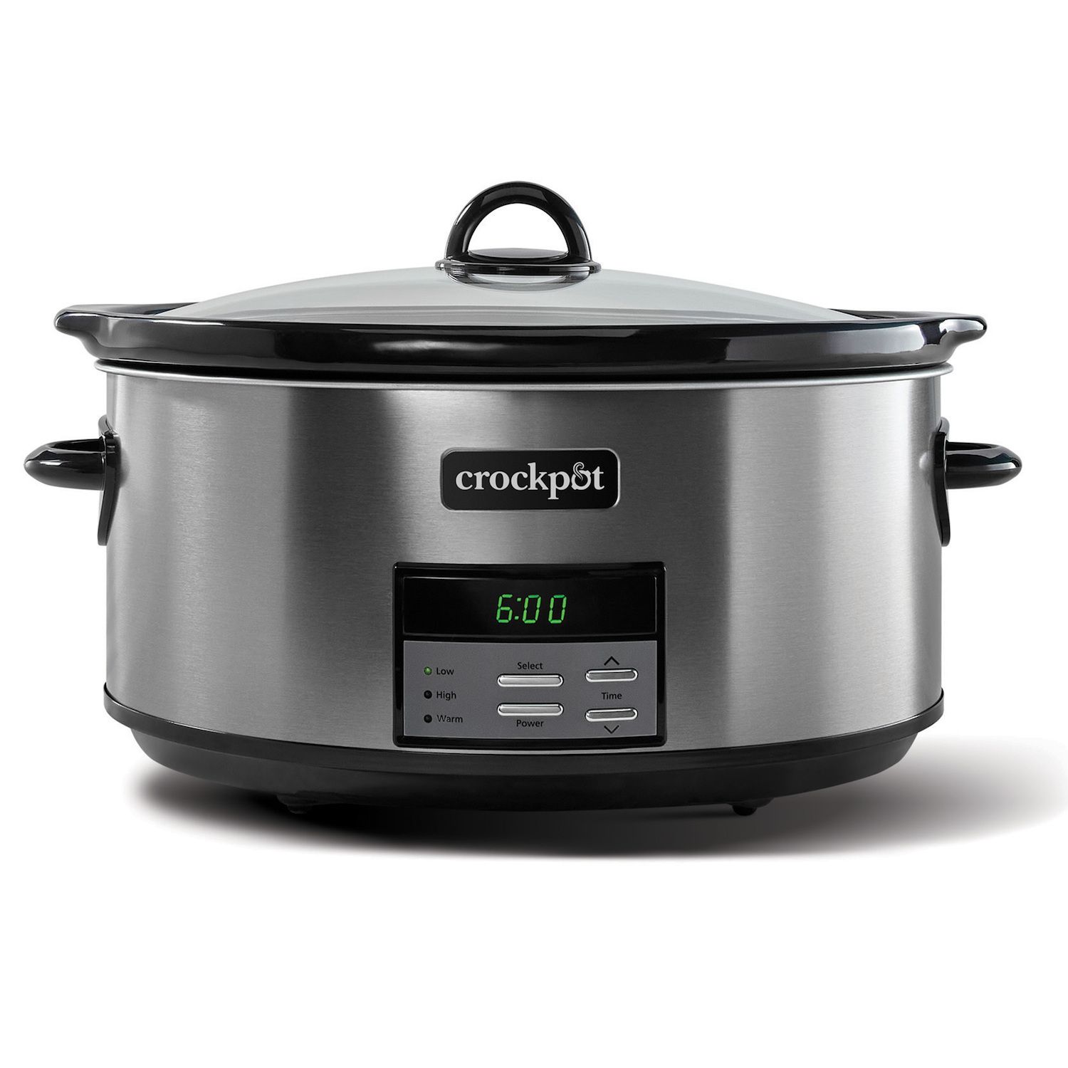 Magnifique 6-Quart Digital Programmable Slow Cooker with Timer, Stainless  Silver 