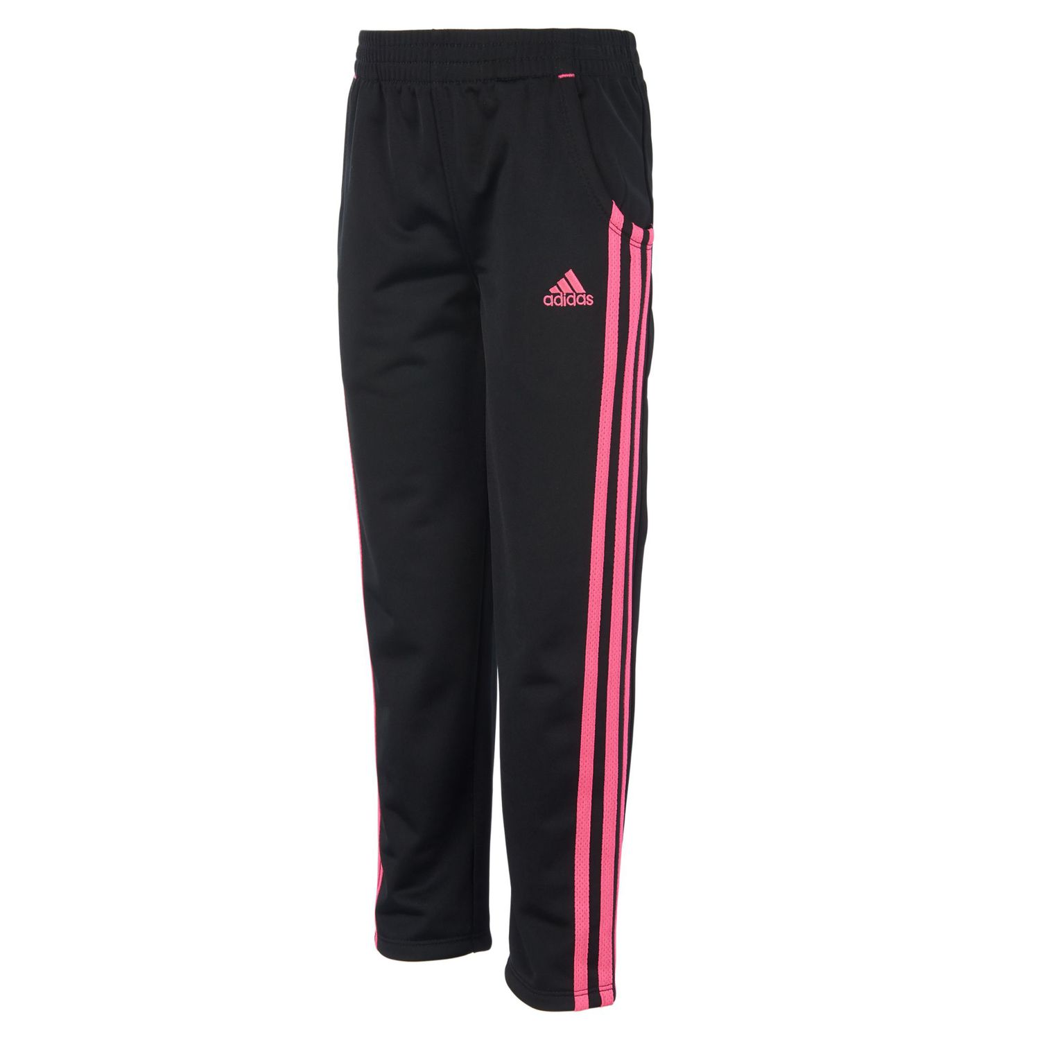 adidas pants pink stripes