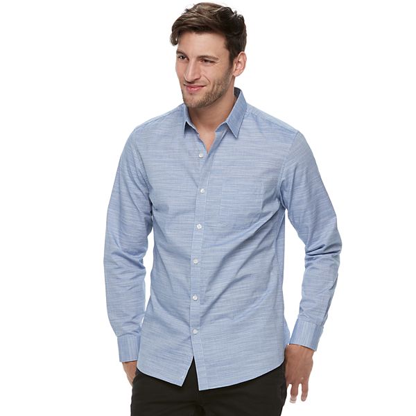 Men's Marc Anthony Slim-Fit Natural Stretch Button-Down Shirt