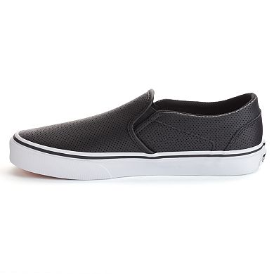 Vans Asher Women's Perforated Slip-On Skate Shoes