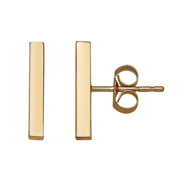 Kohls gold online stud earrings