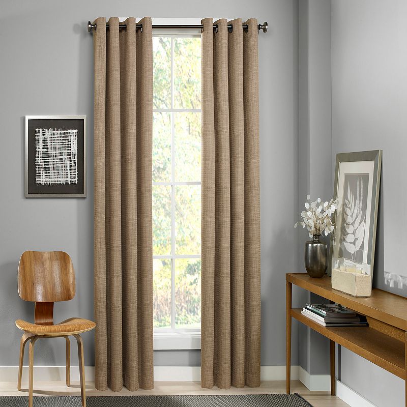 84"x52" Palisade Thermalined Blackout Curtain Panel Tan - Eclipse