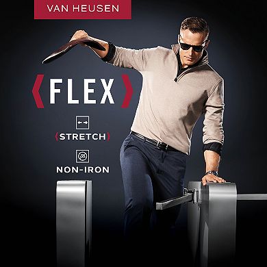 Men's Van Heusen Flex Stretch Classic-Fit Quarter-Zip Pullover