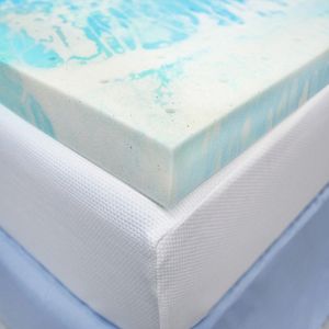 SensorPEDIC 3-inch Gel Swirl Mattress Topper