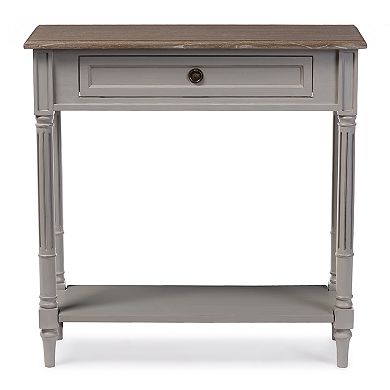 Baxton Studio Farmhouse Shabby Chic Console Table  