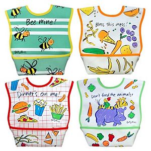 Dexbaby 4-pk. Big Mouth Catch-All Waterproof Large Dura-Bib Set