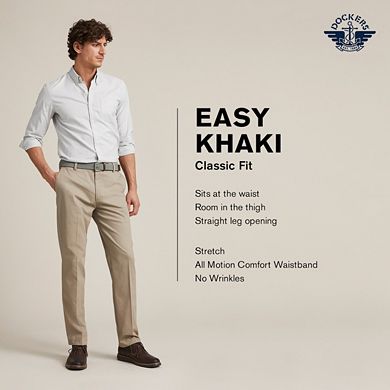 Big & Tall Dockers® Stretch Easy Khaki Classic-Fit Flat-Front Pants