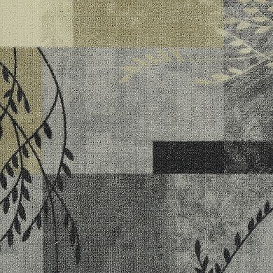 Maples Highland Textured Patchwork Print Area Rugs & Washable Throw Rugs