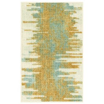 Maples Highland Textured Patchwork Print Area Rugs & Washable Throw Rugs