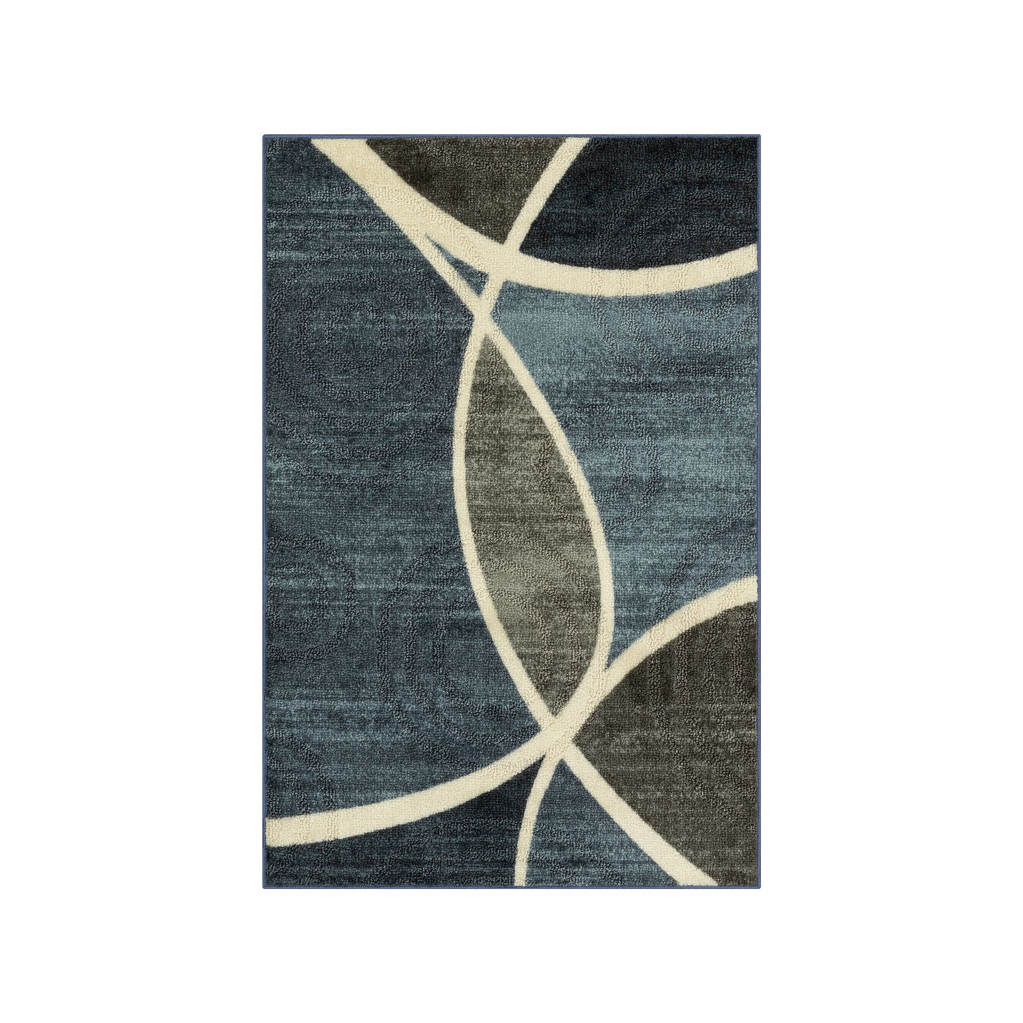 Maples Highland Textured Patchwork Print Area Rugs & Washable Throw Rugs, B