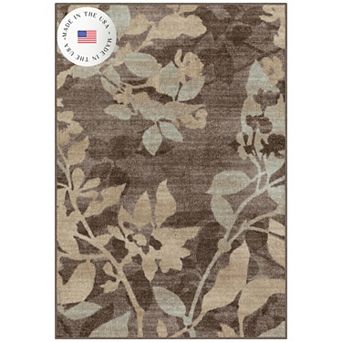 Maples Highland Textured Patchwork Print Area Rugs & Washable Throw Rugs
