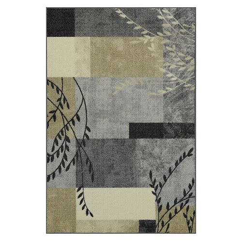 Maples Highland Swindon Leaf Block Rug