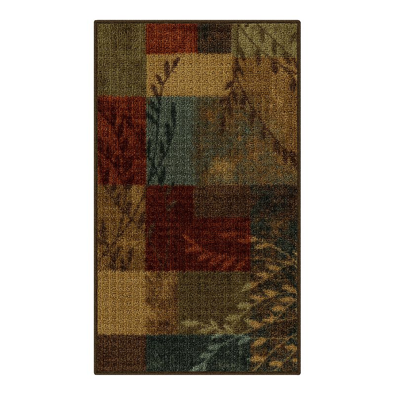 Maples Highland Textured Patchwork Print Area Rugs & Washable Throw Rugs, Multi size 36x60 in 
