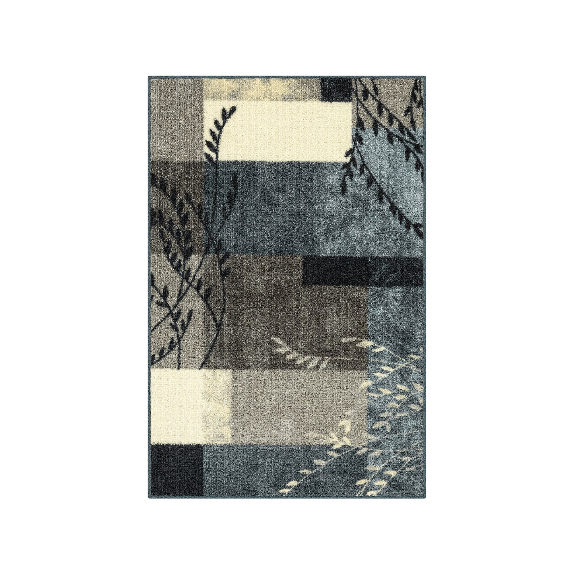 Maples Highland Textured Patchwork Print Area Rugs & Washable Throw Rugs, N