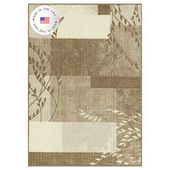 Maples Highland Textured Patchwork Print Area Rugs & Washable Throw Rugs