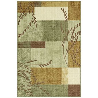 Maples Highland Textured Patchwork Print Area Rugs & Washable Throw Rugs