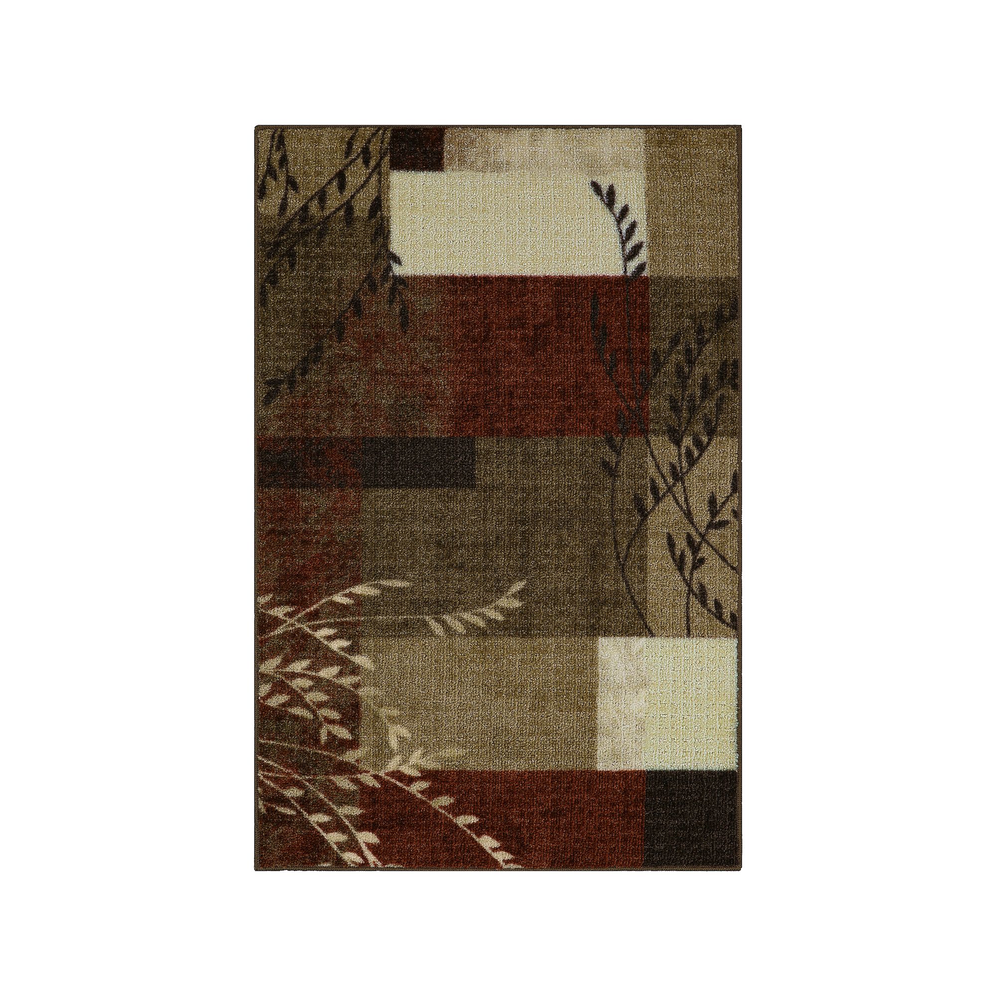 Maples Highland Textured Patchwork Print Area Rugs & Washable Throw Rugs, S