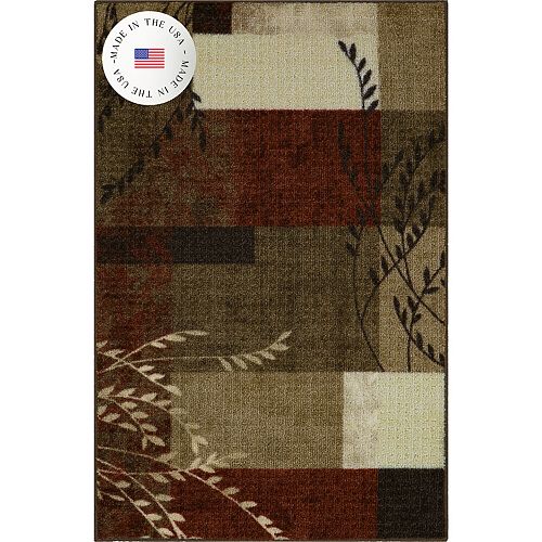 Maples Highland Textured Print Multicolor Area & Washable Throw Rugs