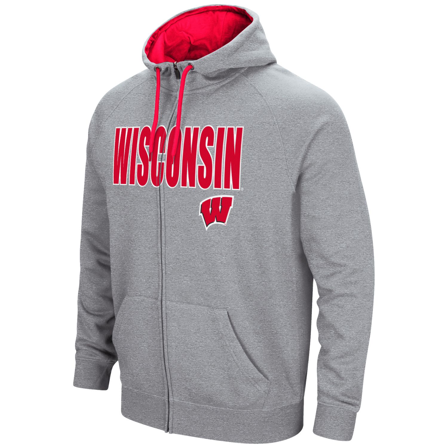 wisconsin badgers zip up sweatshirt