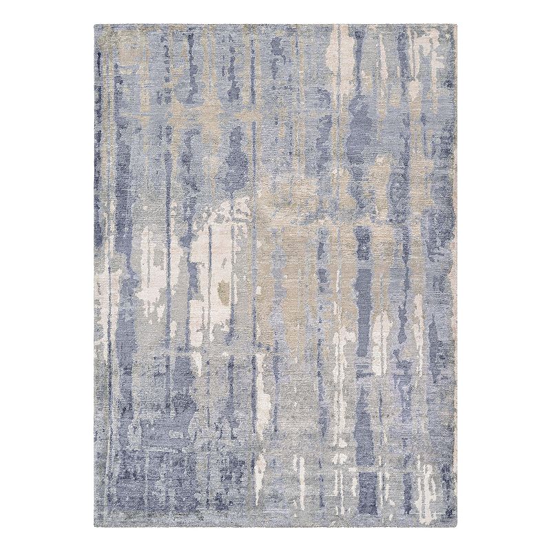 Couristan Sagano Hidden Forest Abstract Rug, White Grey, 2X4 Ft