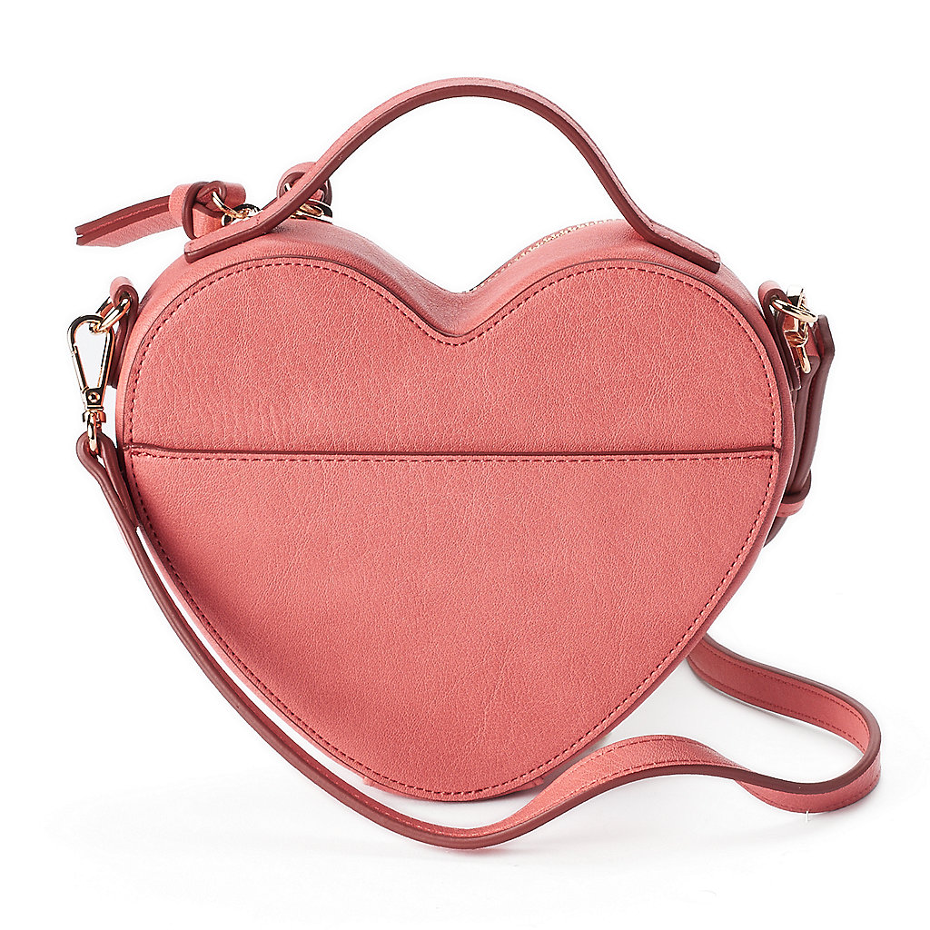 LC Lauren Conrad, Bags, Nwt Lc Lauren Conrad Heart Shaped Crossbody Dusty  Pink