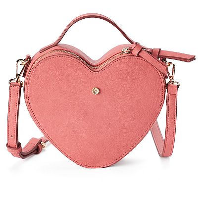 LC Lauren Conrad Love Lauren Heart Shaped Crossbody Bag