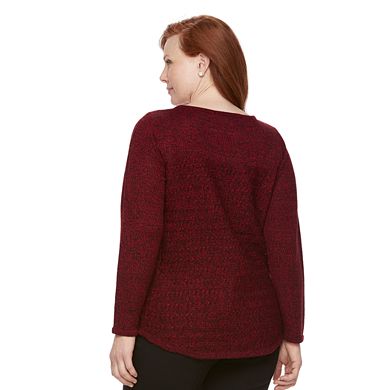 Plus Size Croft & Barrow® Marled Sweater