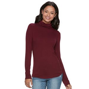 Juniors' SO® Long Sleeve Turtleneck Top