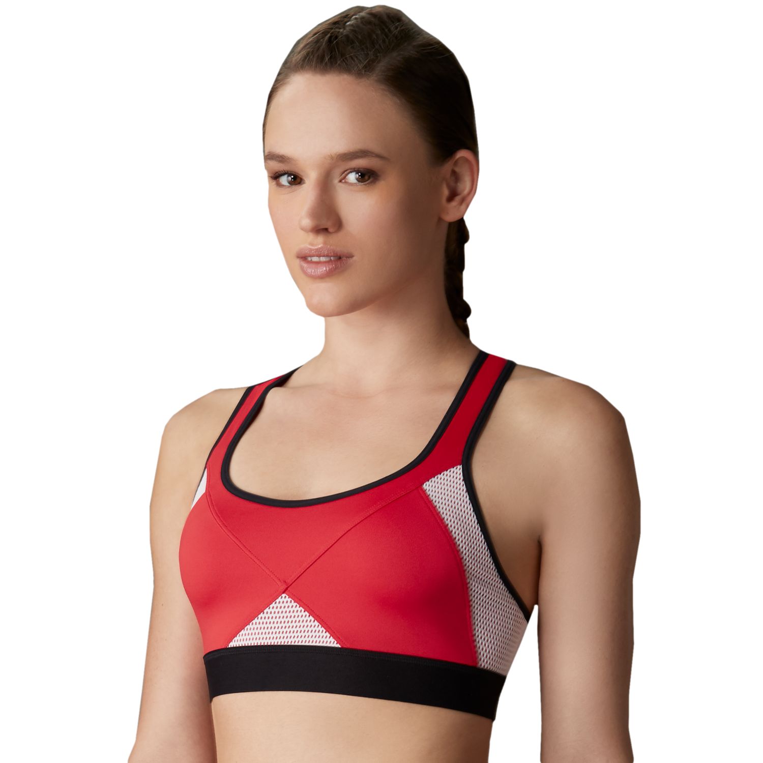 red champion sports bra