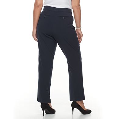 Plus Size Croft & Barrow® Curvy Fit Trouser Pants