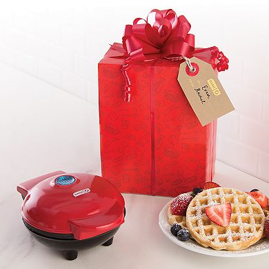 Dash Mini Maker Waffle with Gift Box & Bow