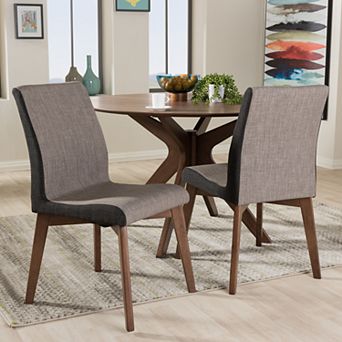 Baxton Studio Kimberly Mid-Century Dining Chair 2 pc Set