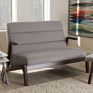 Baxton Studio Vino Mid-Century Loveseat