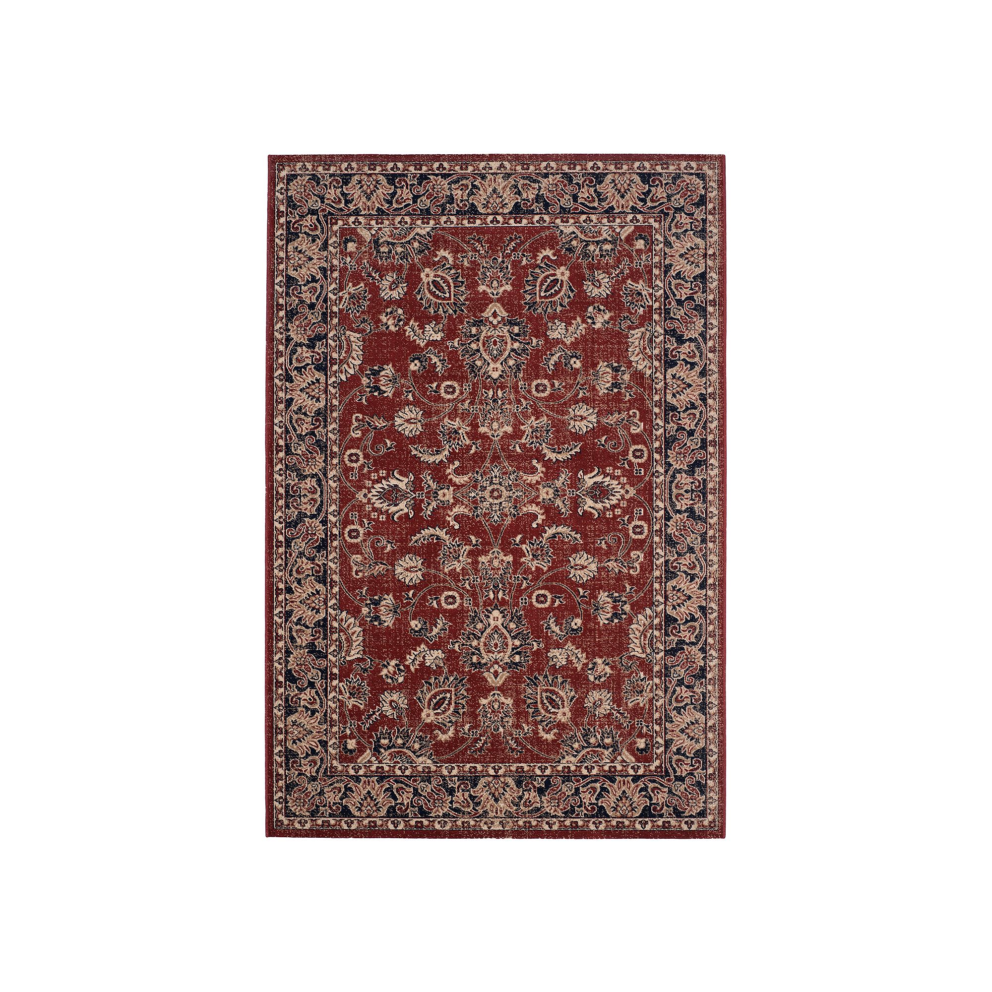 Safavieh Artisan Mia Framed Floral Rug, Rust Blue