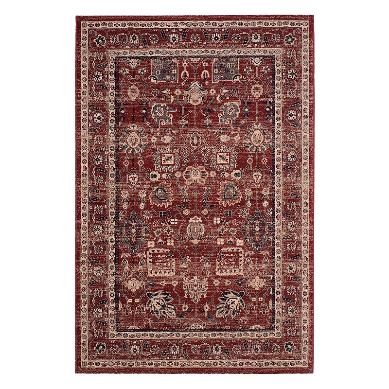 Safavieh Artisan Isabella Framed Floral Rug, Red/Coppr, 8X10 Ft