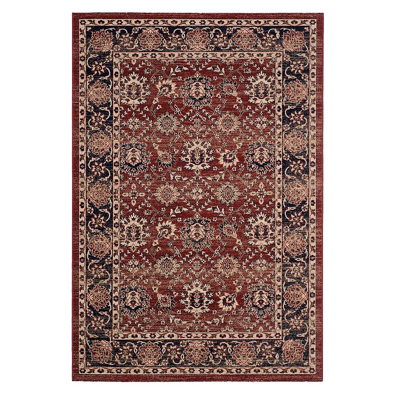 Safavieh Artisan Aria Framed Floral Rug, Red/Coppr, 5X7.5 Ft