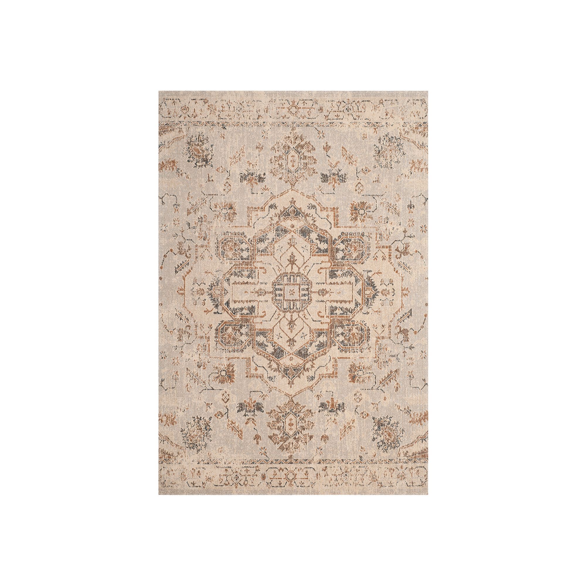 Safavieh Artisan Ella Framed Floral Rug, Light Blue Beige
