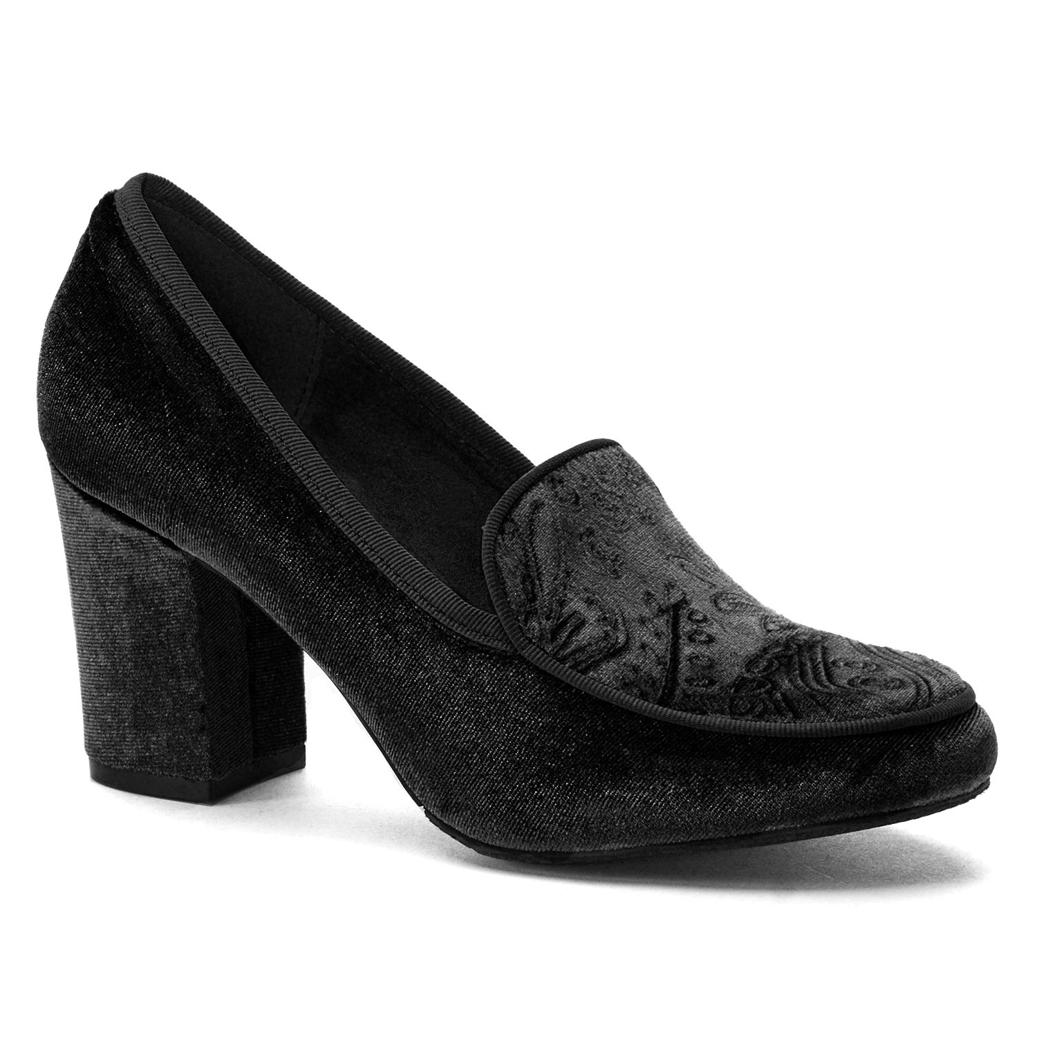 next heeled loafers