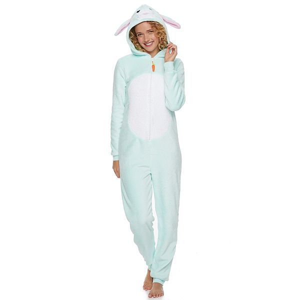 Juniors SO Bunny Costume One Piece Pajamas