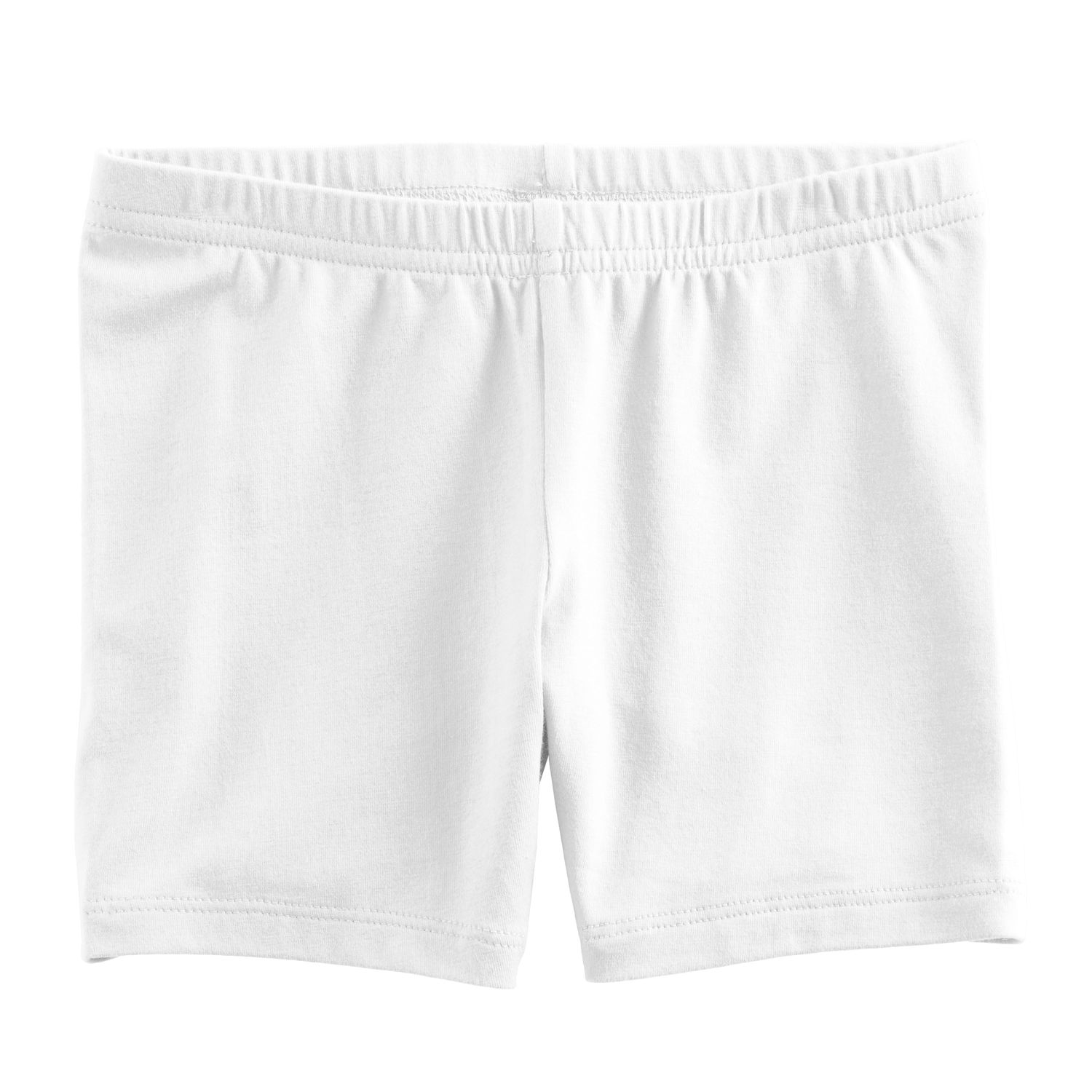 girls white bike shorts