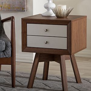 Baxton Studio Warwick Mid-Century Nightstand!