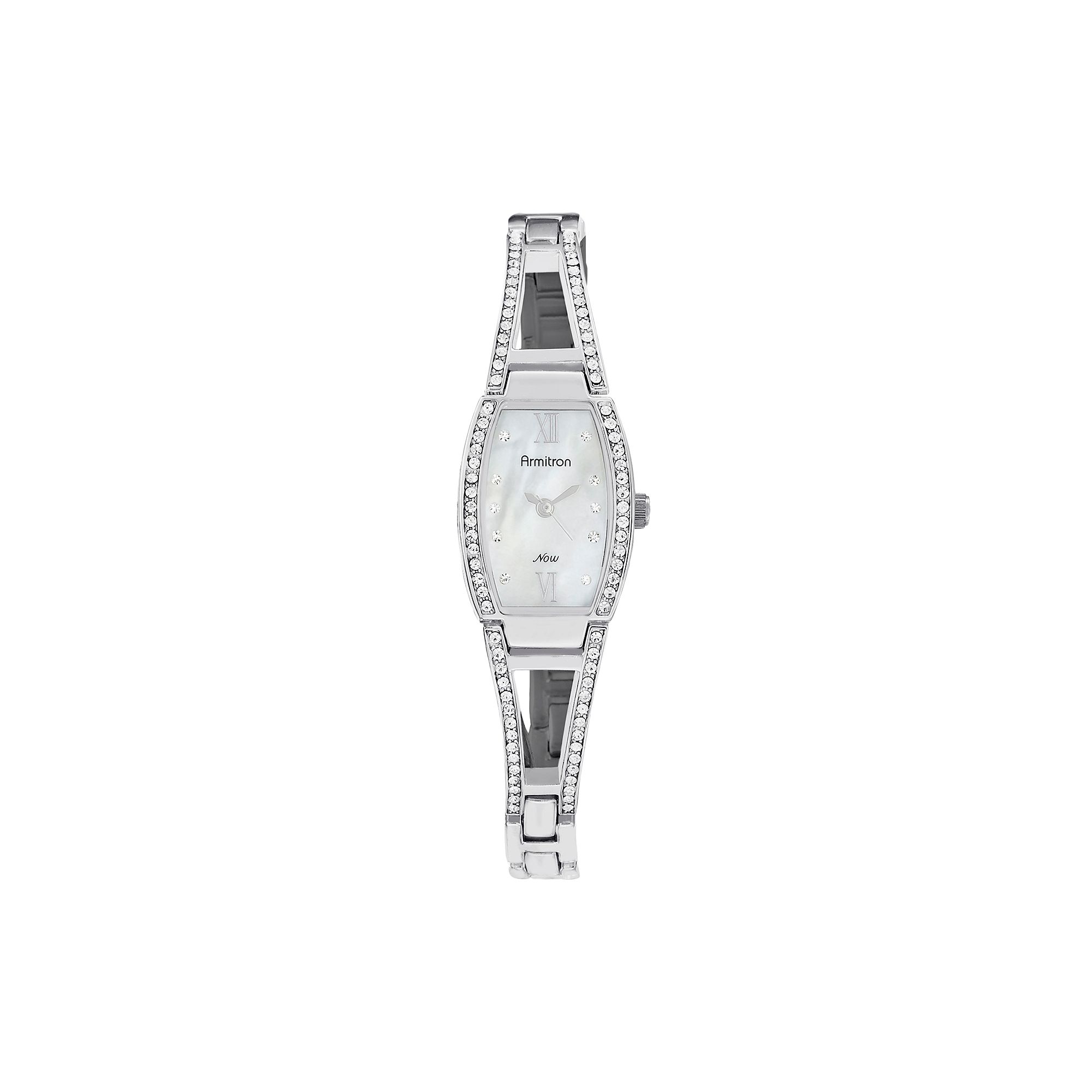 Armitron Womens Barrel Watch - 75/3531MPSV, Size: Small, Mop