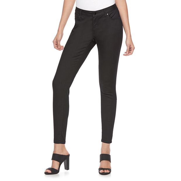 Jennifer Lopez Womens Black Capri Jeans Mid Rise 5 Pockets Plus Size 26w  for sale online