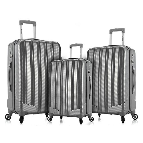Rockland Barcelona 3-Piece Hardside Spinner Luggage Set