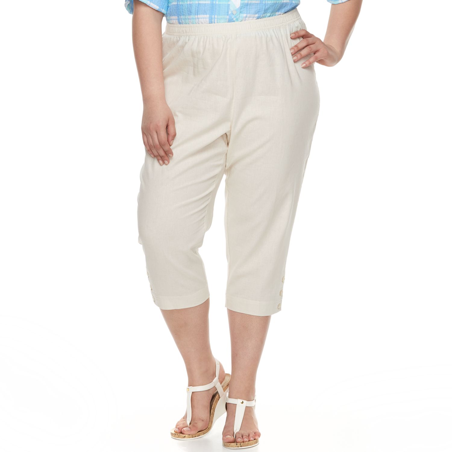 cathy daniels plus size capris