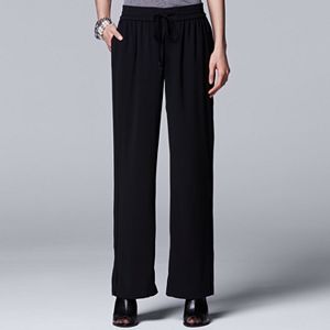 Women's Simply Vera Vera Wang 10th Anniversary Drawstring Wide Leg Pant